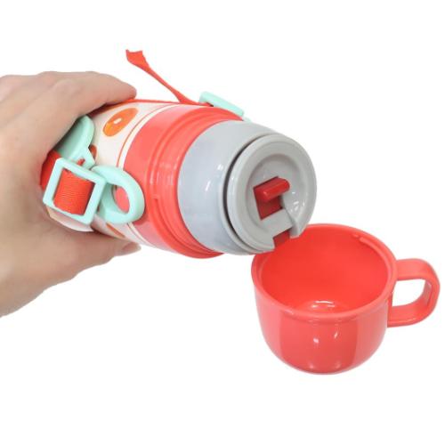パンどろぼう 保温保冷水筒 超軽量コンパクト2WAYステンレスボトル 直飲み470ml コップ飲み430ml 絵本キャラクター グッズ