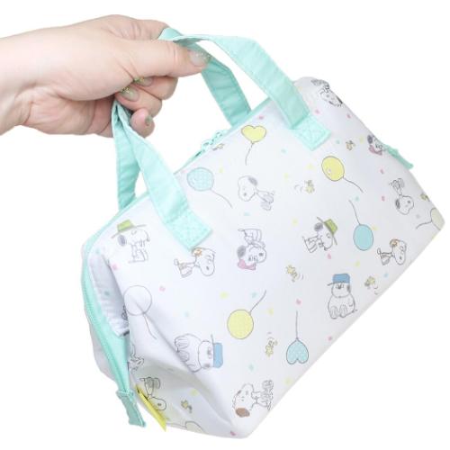 スヌーピー お弁当かばん がま口型ランチバッグ バルーン ピーナッツ キャラクター グッズ メール便可