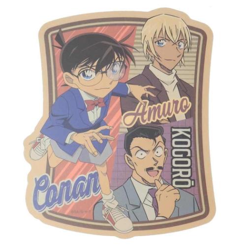 名探偵コナン ダイカットシール トラベルステッカー コナン＆小五郎＆安室 少年サンデー アニメキャラクター グッズ メール便可