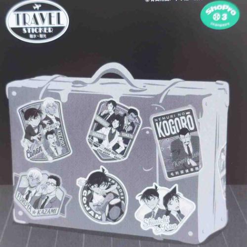 名探偵コナン ダイカットシール トラベルステッカー コナン＆小五郎＆安室 少年サンデー アニメキャラクター グッズ メール便可