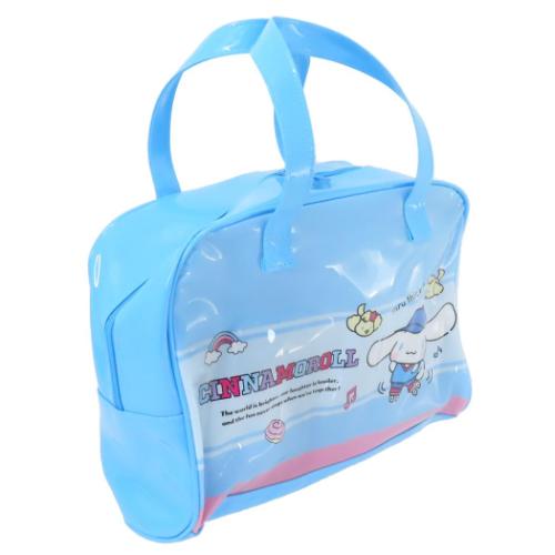 シナモロール プールバッグ ビニールボストンバッグ サンリオ キャラクター グッズ