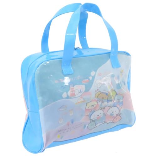 すみっコぐらし プールバッグ ビニールボストンバッグ サンエックス キャラクター グッズ