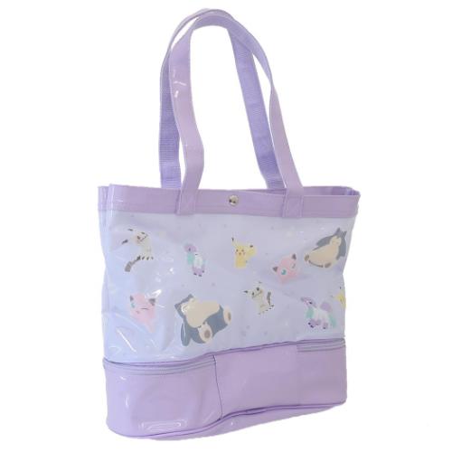 ポケットモンスター プールバッグ 2層トートバッグ パープル ポケモン キャラクター グッズ