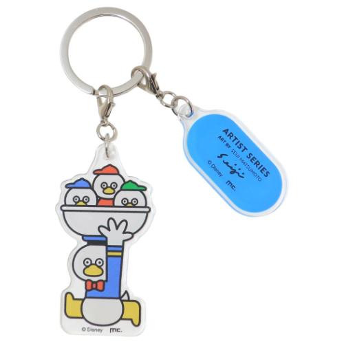 DISNEYx松本セイジ キーリング 2連アクリルキーホルダー ドナルド ディズニー キャラクター グッズ メール便可