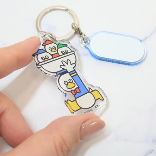DISNEYx松本セイジ キーリング 2連アクリルキーホルダー ドナルド ディズニー キャラクター グッズ メール便可