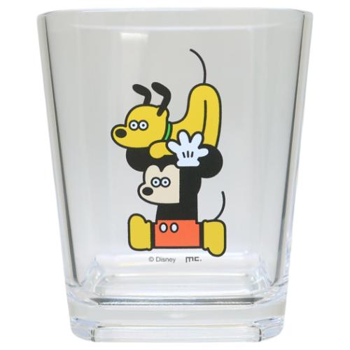 DISNEYx松本セイジ プラカップ スクエアアクリルタンブラー ミッキー ディズニー キャラクター グッズ