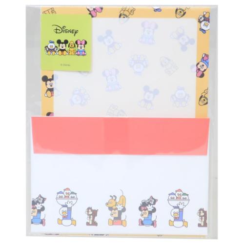 DISNEYx松本セイジ 手紙セット レターセット 総柄 ディズニー キャラクター グッズ メール便可