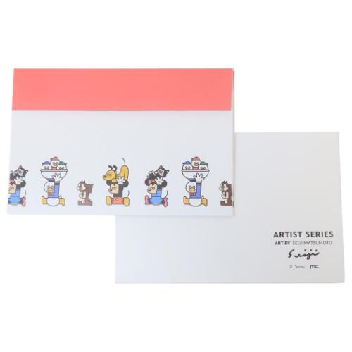 DISNEYx松本セイジ 手紙セット レターセット 総柄 ディズニー キャラクター グッズ メール便可