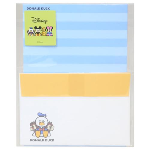DISNEYx松本セイジ 手紙セット レターセット ドナルド チップ&デール ディズニー キャラクター グッズ メール便可