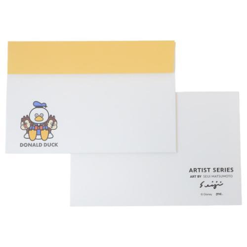 DISNEYx松本セイジ 手紙セット レターセット ドナルド チップ&デール ディズニー キャラクター グッズ メール便可
