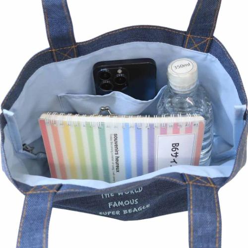 スヌーピー ランチバッグ トートバッグ ボウタイ NV ピーナッツ キャラクター グッズ メール便可