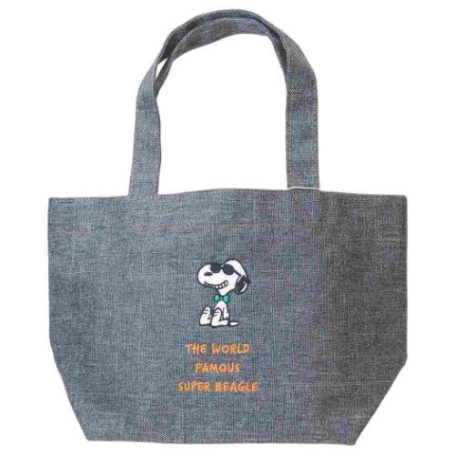 スヌーピー ランチバッグ トートバッグ ボウタイ BK ジョークール ピーナッツ キャラクター グッズ メール便可