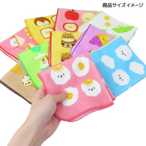 DOKO INU? ミニタオル ハンカチタオル ドコイヌ ハンバーガー キャラクター グッズ メール便可