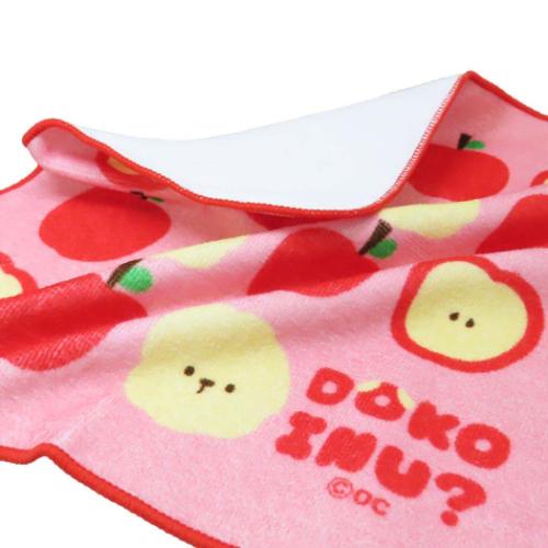 DOKO INU? ミニタオル ハンカチタオル ドコイヌ リンゴ キャラクター グッズ メール便可