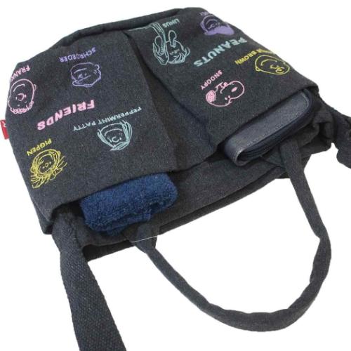 スヌーピー ショルダーバッグ IP.ベビールー.ポケッツ.Peanuts−0C ミニショルダーバッグ Dark Gray ピーナッツ キャラクター グッズ