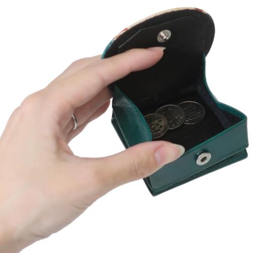 小銭入れ ヤンピーコインパース 風呂敷柴犬 いぬ 山羊革 グッズ メール便可