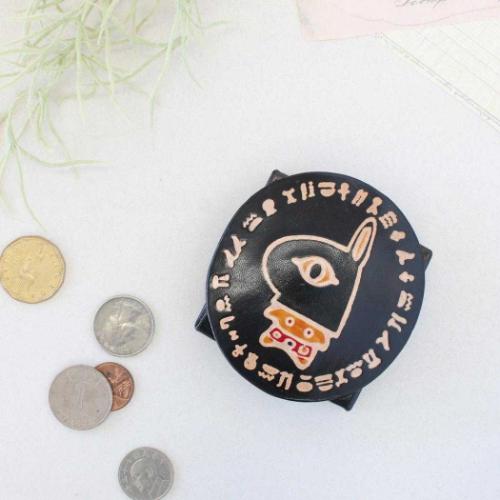 小銭入れ ヤンピーコインパース エジプトアヌビス 山羊革 グッズ メール便可