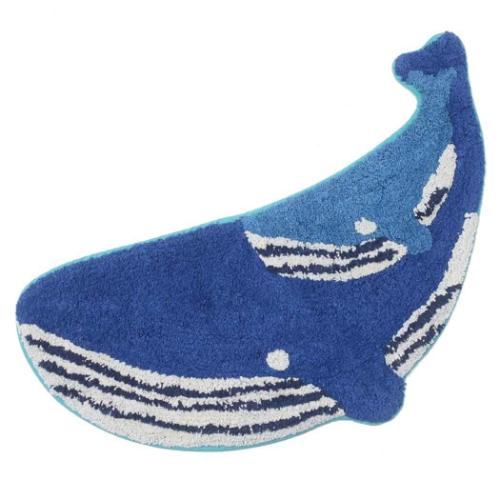 フロアマット マット 親子クジラ インテリア雑貨 グッズ