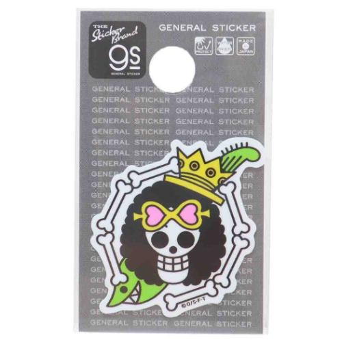 ワンピース ビニールシール ダイカットミニステッカー ブルック海賊旗 少年ジャンプ アニメキャラクター グッズ メール便可