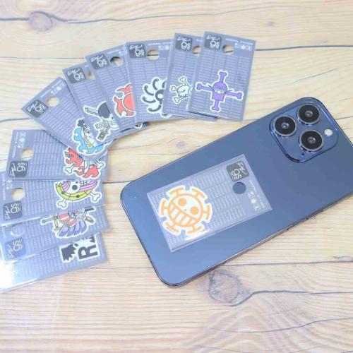 ワンピース ビニールシール ダイカットミニステッカー ロー海賊旗 少年ジャンプ アニメキャラクター グッズ メール便可