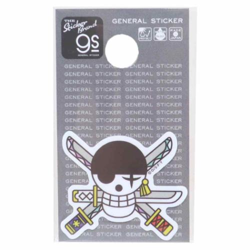 ワンピース ビニールシール ダイカットミニステッカー ゾロ海賊旗 少年ジャンプ アニメキャラクター グッズ メール便可