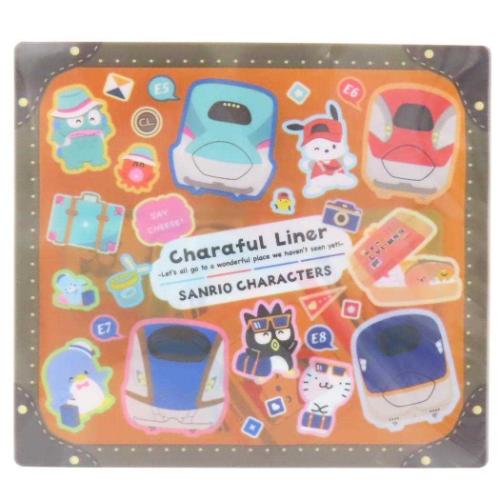 サンリオキャラクターズ ピースシール 新幹線フレークシールセット キャラフルライナー サンリオ キャラクター グッズ メール便可