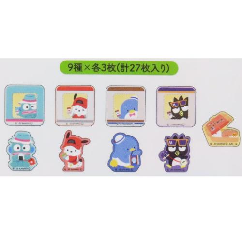 サンリオキャラクターズ ピースシール 新幹線フレークシールセット キャラフルライナー サンリオ キャラクター グッズ メール便可