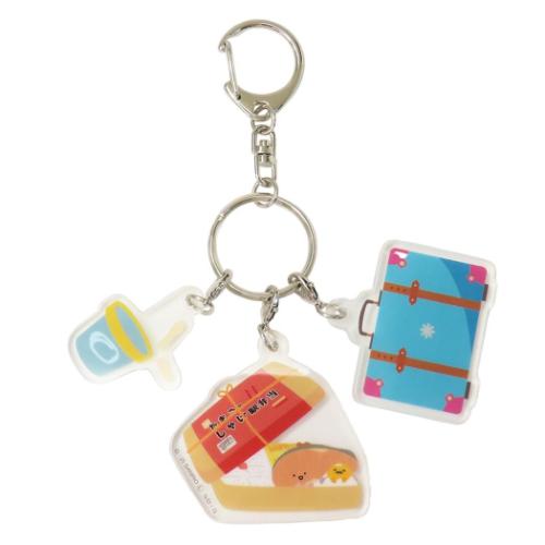 サンリオキャラクターズ キーリング 3連アクリルキーホルダー MIX キャラフルライナー サンリオ キャラクター グッズ メール便可