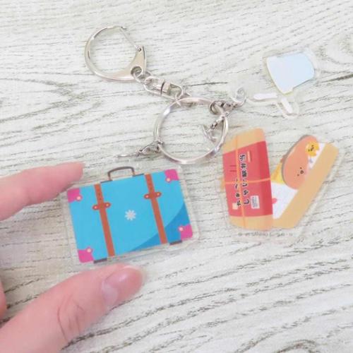 サンリオキャラクターズ キーリング 3連アクリルキーホルダー MIX キャラフルライナー サンリオ キャラクター グッズ メール便可