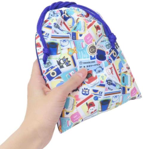 バッドばつ丸 巾着袋 巾着 XO キャラフルライナー サンリオ キャラクター グッズ メール便可