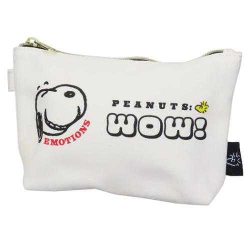 スヌーピー コスメポーチ 帆布船型ポーチ フェイス ピーナッツ キャラクター グッズ
