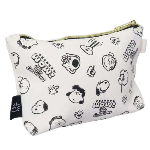 スヌーピー コスメポーチ 帆布船型ポーチ フェイス ピーナッツ キャラクター グッズ