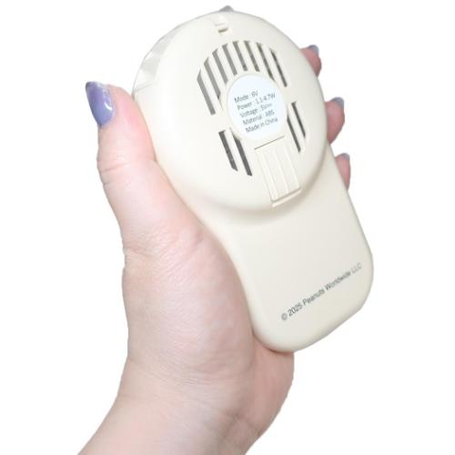 スヌーピー 携帯用扇風機 首掛けハンズフリーファン ドッグディッシュ ピーナッツ キャラクター グッズ