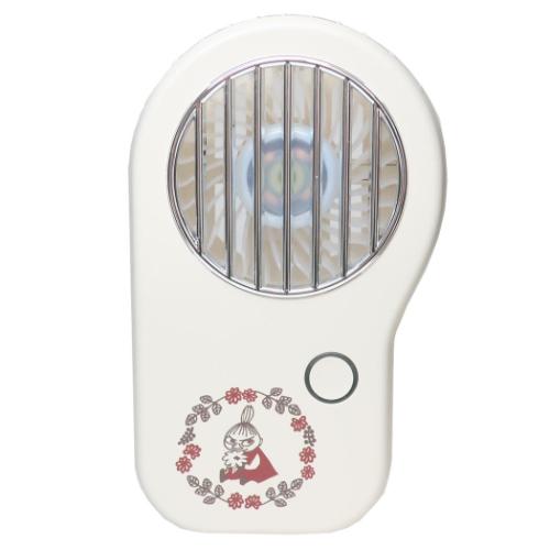 ムーミン 携帯用扇風機 首掛けハンズフリーファン リトルミイとお花 北欧 キャラクター グッズ