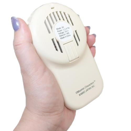 ムーミン 携帯用扇風機 首掛けハンズフリーファン リトルミイとお花 北欧 キャラクター グッズ