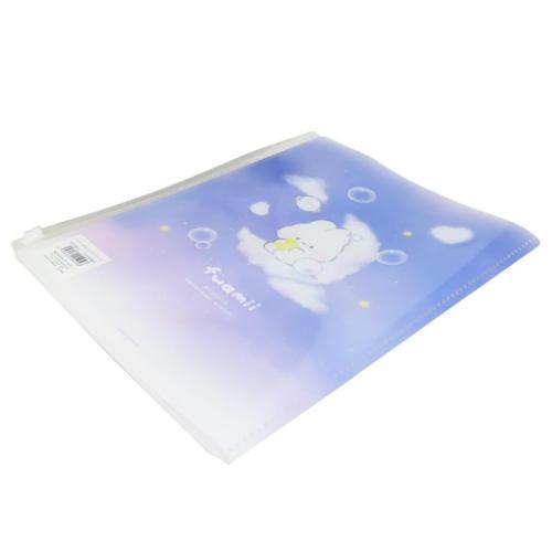 ふあみい ポケットファイル ファスナー付き6Pファイル 夜空 キャラクター グッズ