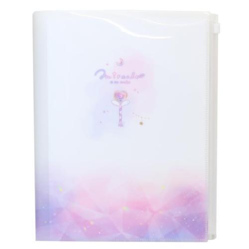 ミラクルアラモード ポケットファイル ファスナー付き6Pファイル ピンク グッズ