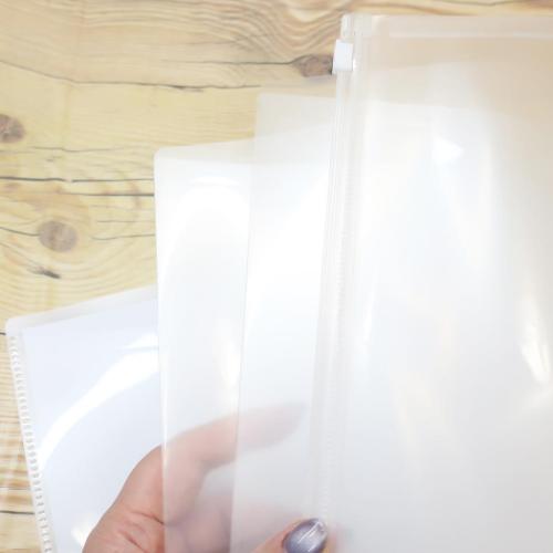 ミラクルアラモード ポケットファイル ファスナー付き6Pファイル ピンク グッズ