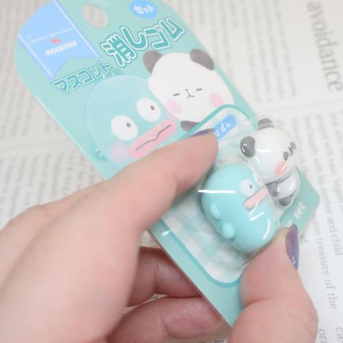 サンリオxもちぱん 消しゴム マスコット消しゴムセット ハンギョドン サンリオ キャラクター グッズ メール便可