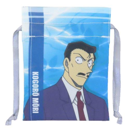 名探偵コナン 巾着袋 豆巾着 毛利小五郎 リーフ&ウォーターシリーズ 少年サンデー アニメキャラクター グッズ メール便可