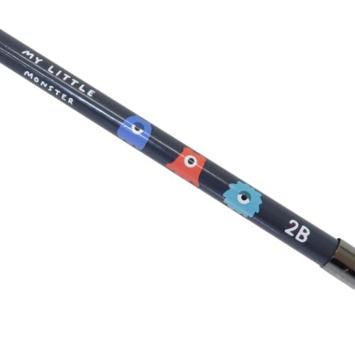 鉛筆 モンスターチャーム付き鉛筆2B丸 マイリトルモンスターB かわいい グッズ メール便可
