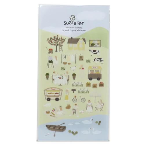 シールシート スワテリエステッカー good afternoon かわいい グッズ メール便可