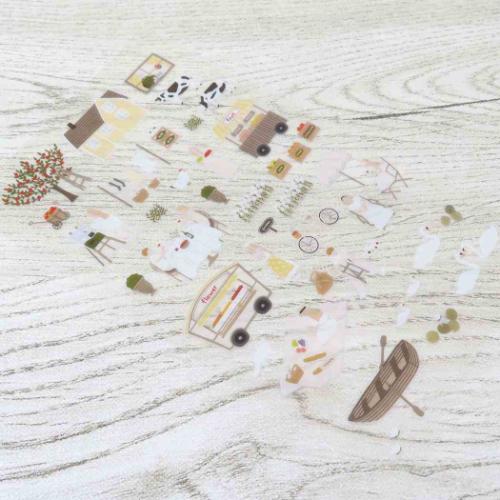 シールシート スワテリエステッカー good afternoon かわいい グッズ メール便可