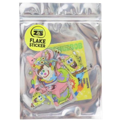 スポンジボブ フレークシール ビッグフレークステッカー ボブ キャラクター グッズ メール便可