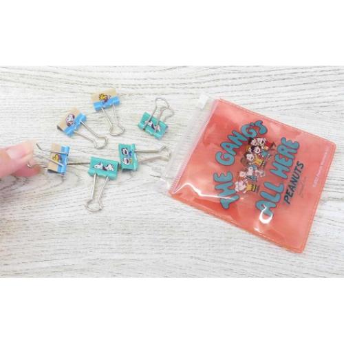 スヌーピー クリップ ケース入り Wクリップ スヌーピー75 ピーナッツ キャラクター グッズ メール便可