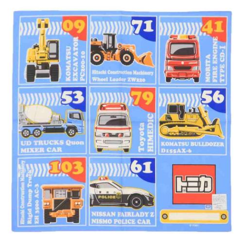 トミカ ランチクロス ナフキン 格子 TOMICA キャラクター グッズ メール便可