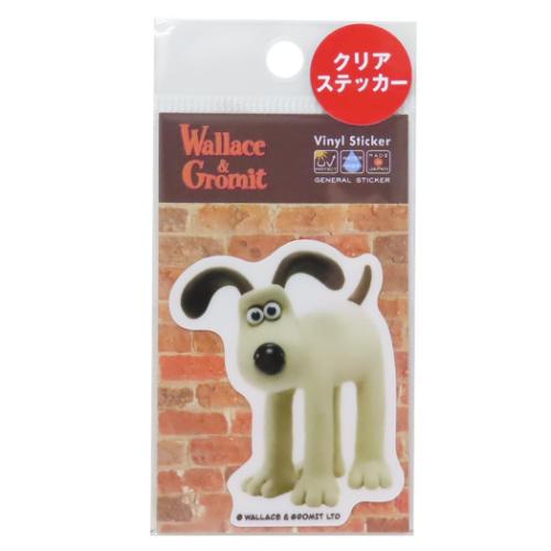 ウォレスとグルミット ビニールシール ダイカットクリアミニステッカー グルミット キャラクター グッズ メール便可
