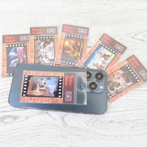 ウォレスとグルミット ビニールシール 場面写真ステッカー 編み物 キャラクター グッズ メール便可