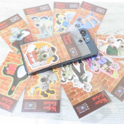 ウォレスとグルミット ダイカットシール ビニールステッカー チーズクラッカー キャラクター グッズ メール便可