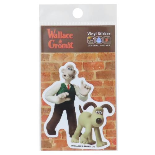 ウォレスとグルミット ダイカットシール ビニールステッカー さんぽ キャラクター グッズ メール便可